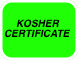 KOSHER
CERTIFICATE